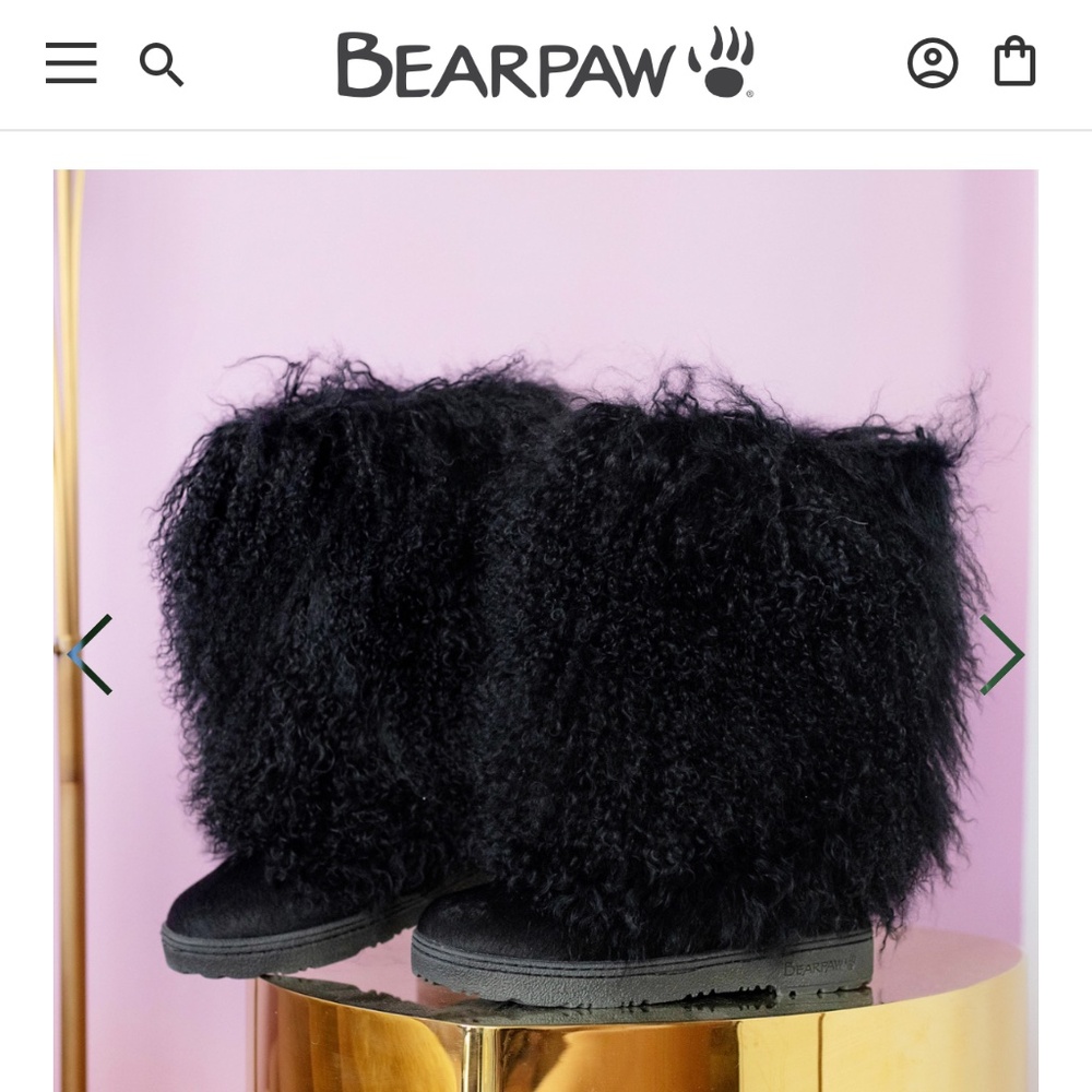 Bearpaw Boetis Black - Size US 9, Fits like 8.5
